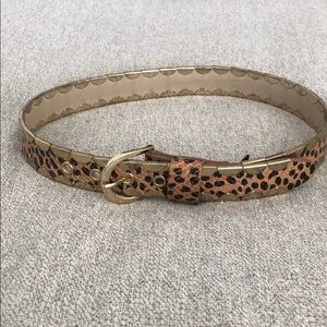 DVF Gold and Leopard print belt, size P